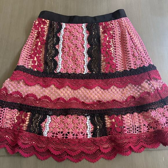 SELF-PORTRAIT A-line Lace Skirt - Picture 1 of 3
